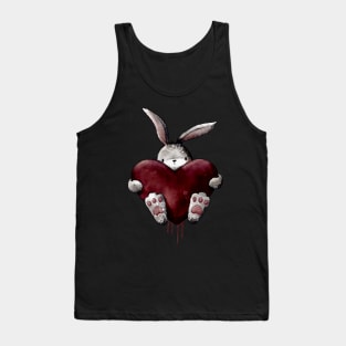 Gothic Bloody Love Bunny Tank Top